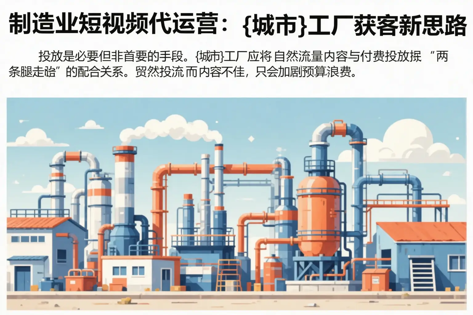 制造业短视频代运营:郫都工厂获客新思路